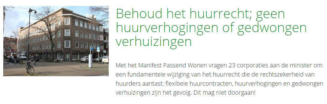 Behoud het huurrecht!