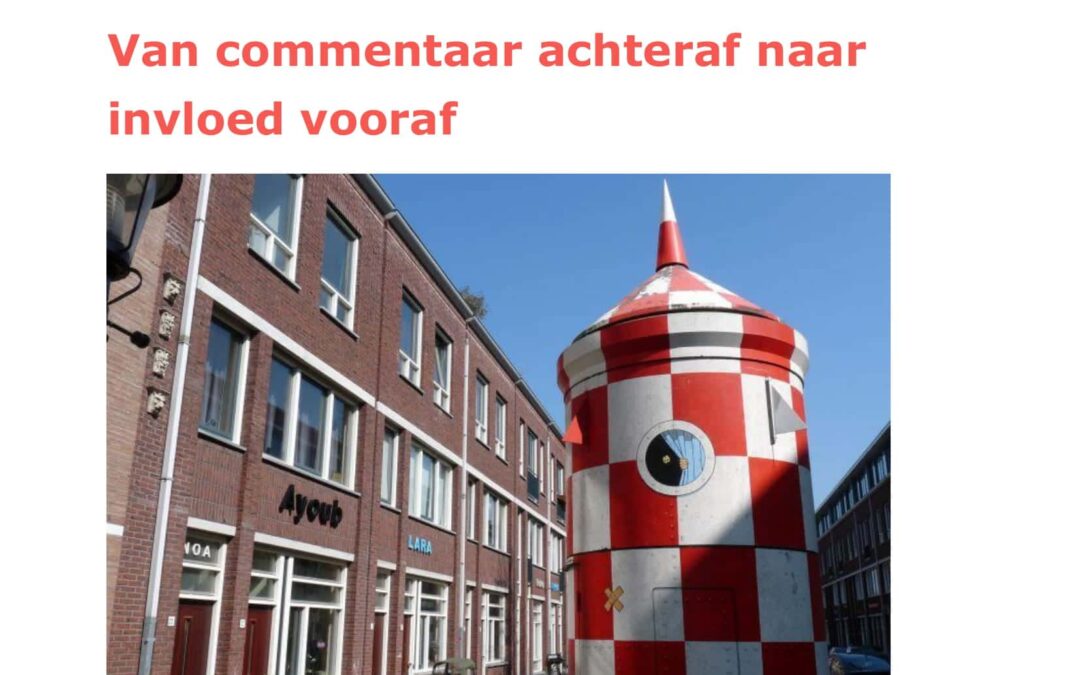 Werkplan 2020: van commentaar achteraf naar invloed vooraf