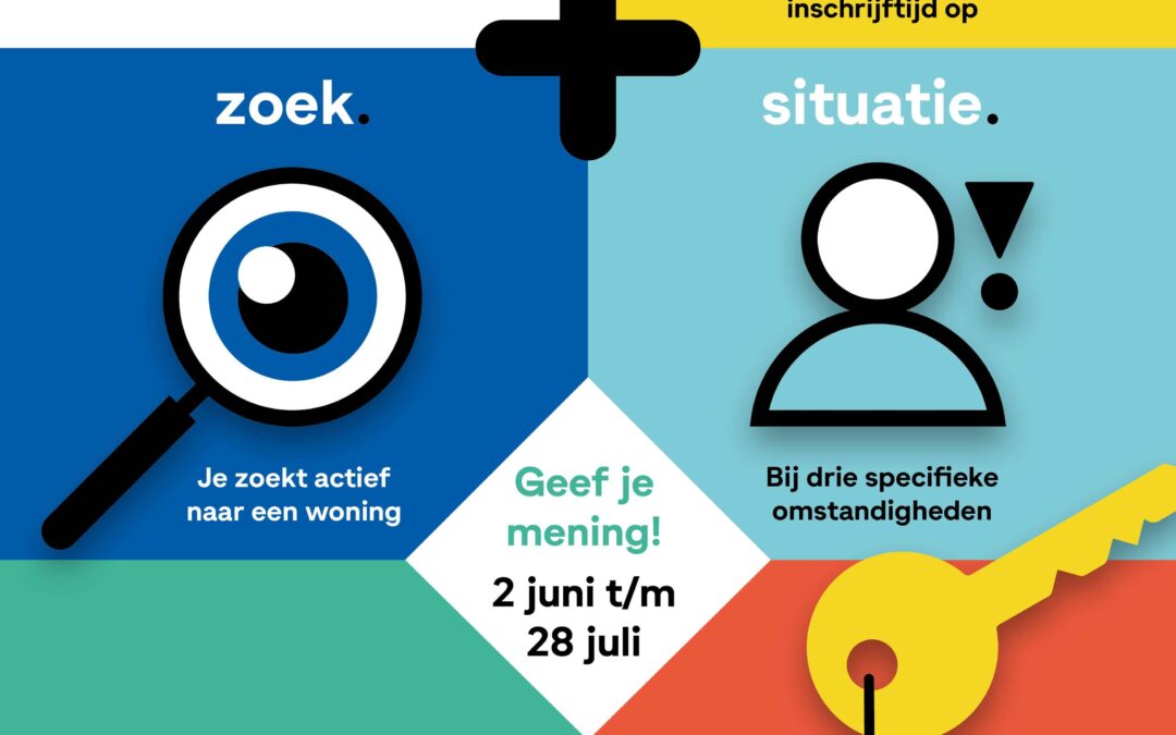 Inspraak op de nieuwe verdeling van sociale huurwoningen