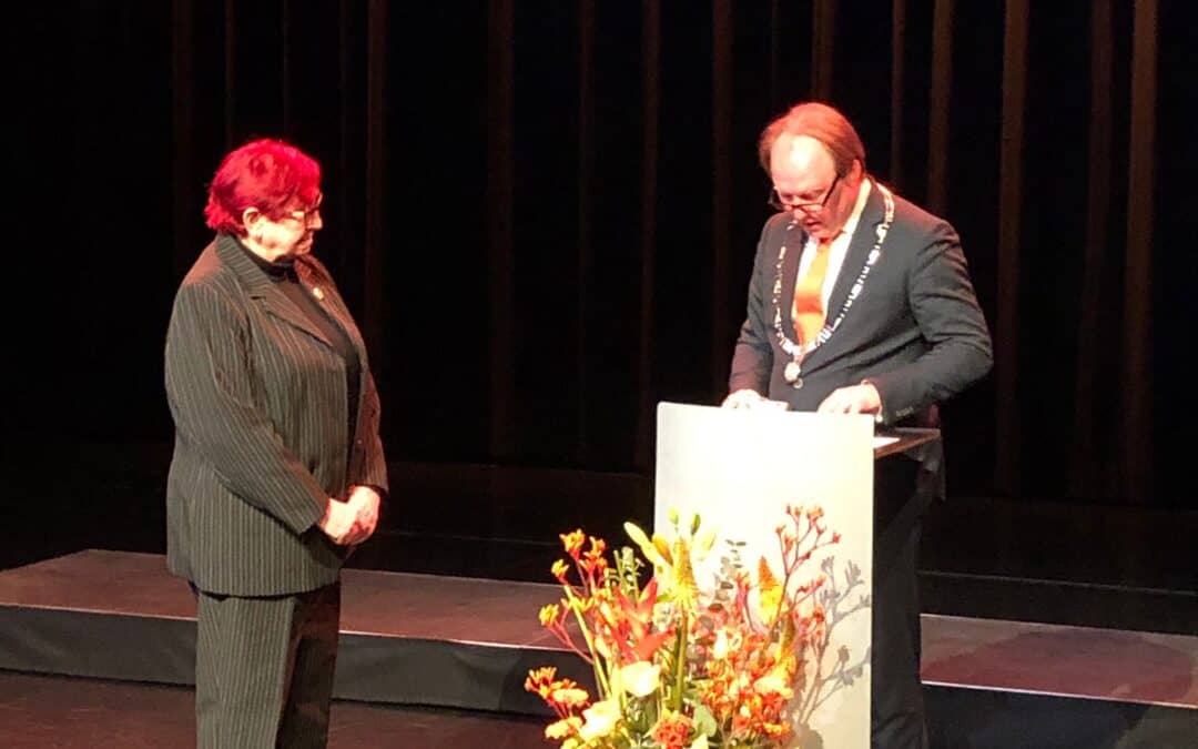 Wilma van Lijf is ridder in de orde van Oranje Nassau