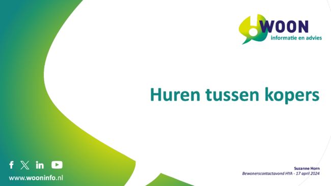 Terugblik BC avond Huren tussen kopers