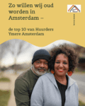 Oudere huurders van Ymere in Amsterdam genieten van hun woning en buurt.